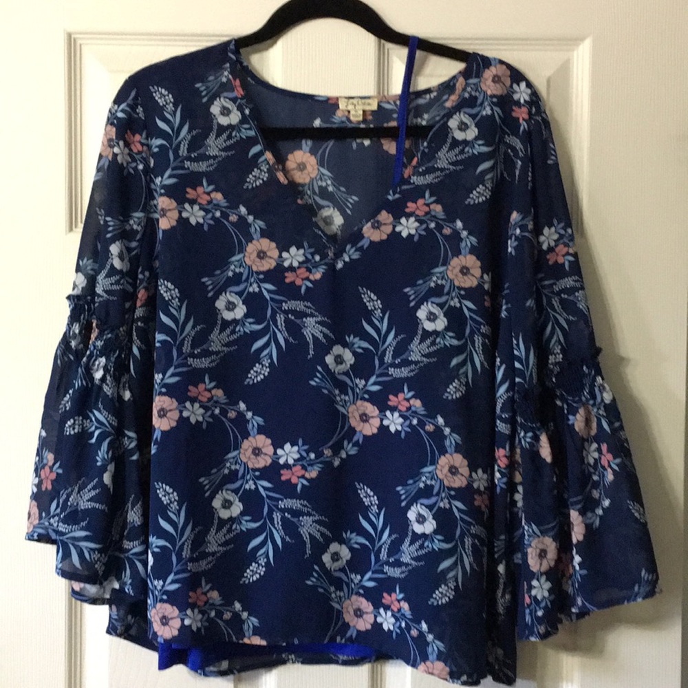 Lily White Blouse with Tank Top
